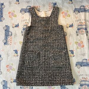 Rachel Zoe Designer Kids Little Girls Fashionista Tweed Shift Jumper Dress SZ 7